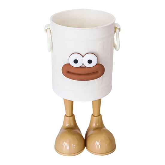 Pen Holder Retro Sausage Mouth Design Cartoon Shape Pen Container Multifunctional Desk Organizer School Supplies