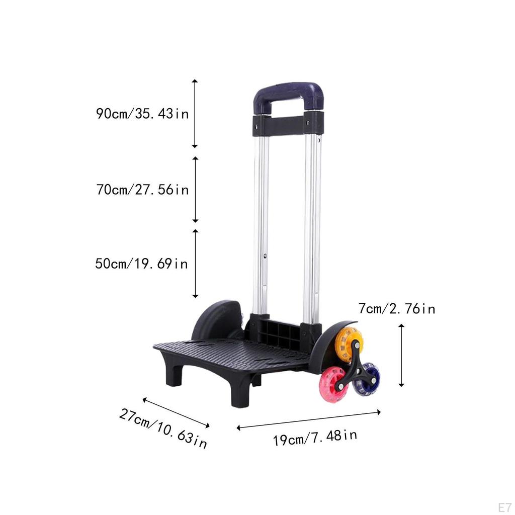Backpack Trolley Hand Truck Lightweight Portable with 6 Wheels for Boxes, Bags, and Travel