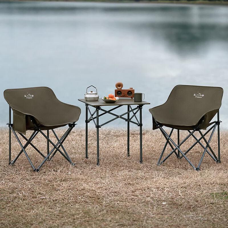 Diplomat Outdoor Folding Camping Table and Chair Set
