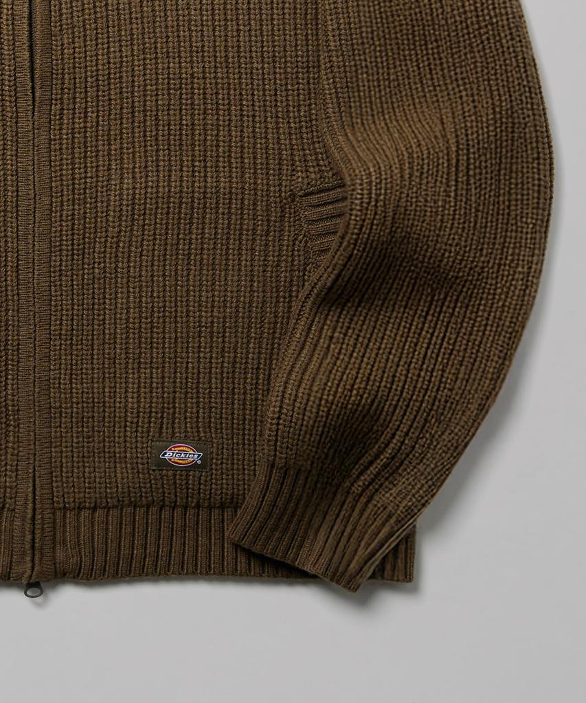 Dickies Вязаный кардиган на молнии с логотипом сзади, оливковый