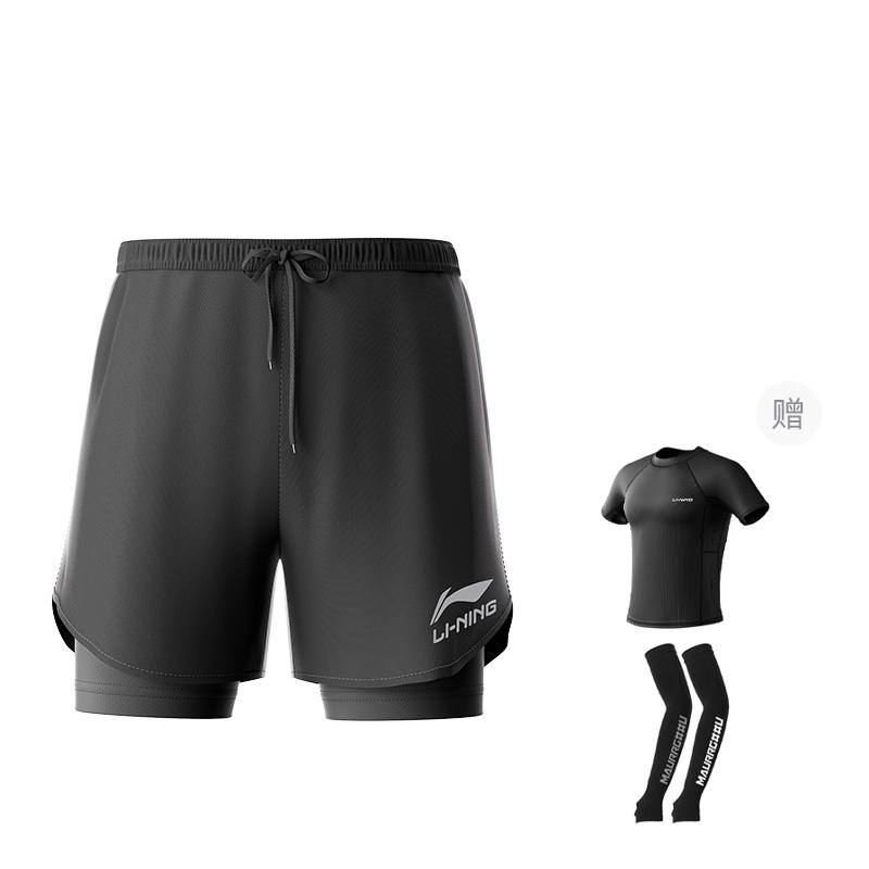 Спортивные шорты Li Ning мужские черные LSKT666s