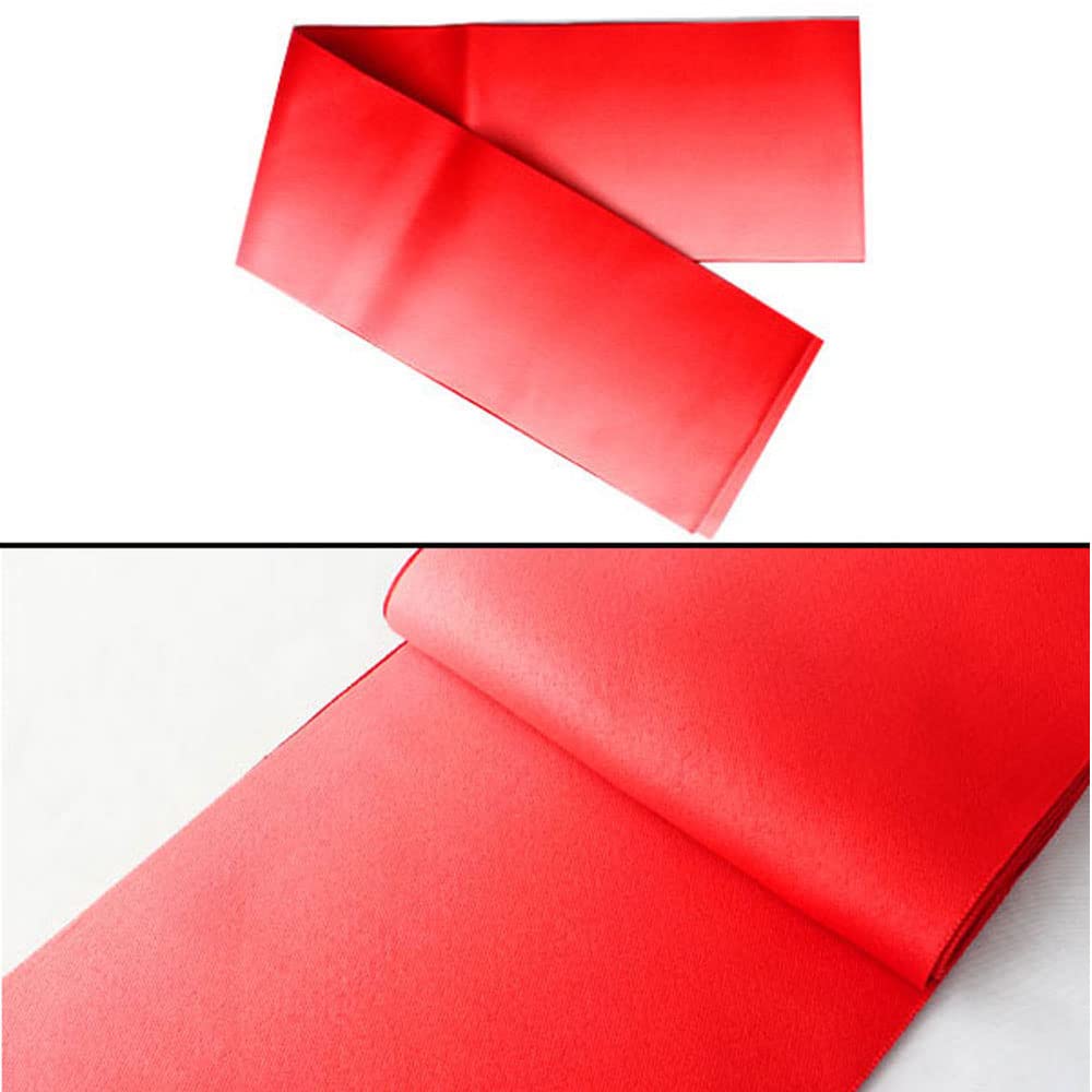 Made in Japan yukata hakama polyester [bba265] Women's obi, half-width obi, half-width obi, obi, 100% [Kimono weather] (red color)