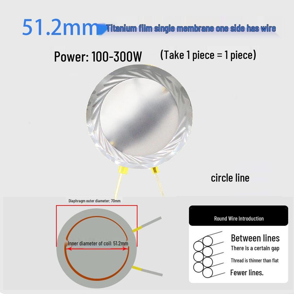 Ремонтные детали для диафрагмы высокочастотного динамика: 25-75 Жила Круглая Плоская Проволока