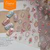 Металлические наклейки для нейл-арта Tomoni: Сладкие, Крутые, Часы, Рок, DIY Аксессуары для ногтей