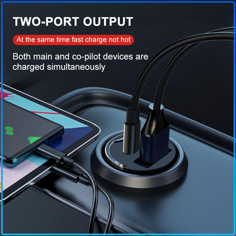 Автомобильное зарядное устройство USB Type-C Быстрая зарядка Адаптер питания Для Volvo XC90 XC60 XC70 XC40 V90 V60 V40 C70 C30 S80