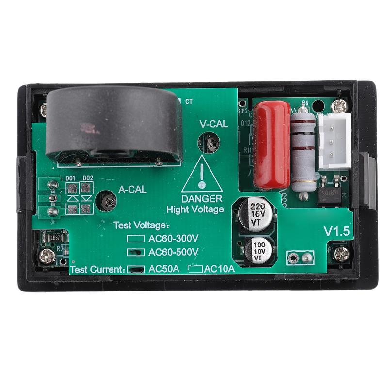 AC Meter Double Color Digital Voltmeter Highlight Ammeter Testing Electronics for Voltage Testing Electrical Appliances