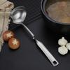 1Pc 18/8 Stainless Steel Oil Filter Spoon Oil Soup Separator Remove Oil Drink Soup Skimming Oil Scoop Kitchen Utensil Hot Pot Spoon