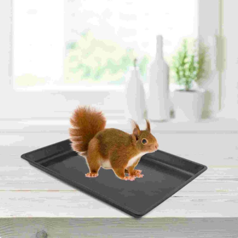 Black Rabbit Cage Manure Tray Dog Crate Replacement Pan  For Rabbits/Cats/Dogs/Hamster