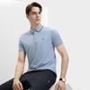 Fila Современное наследие Крутой Повседневный Дышащий Модный Поло с коротким рукавом для мужчин топы Бамбуково-синий F11M431105FBU