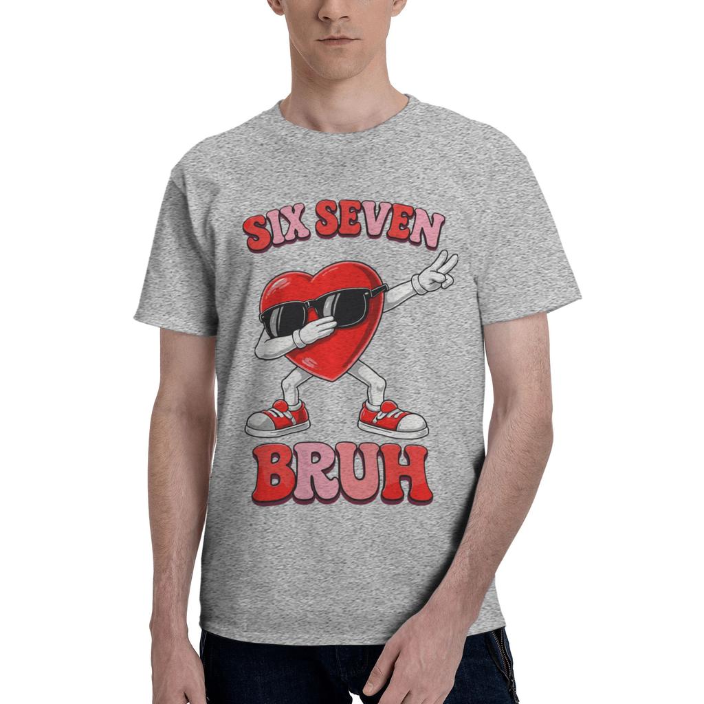 Custom Trendy Six Seven 67 T Shirt Unisex Short Sleeves 100 Cotton Tshirt Leisure Tees Tshirts