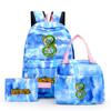 3Pcs/set Dragon Ball Colorful Backpack with Lunch Bag for Women Student Teenagers Rucksack Casual School Bags Sets