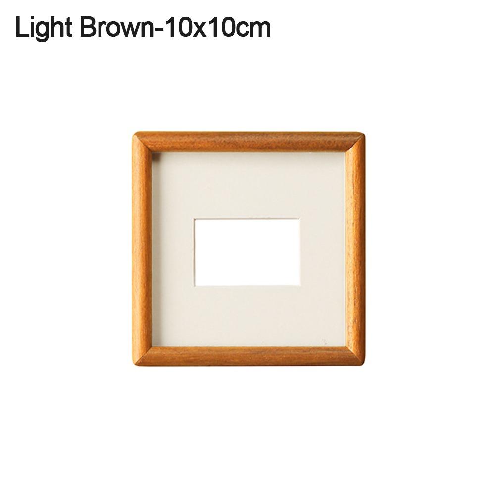 New 6/7/8 Inch Black Walnut Photo Frame Real Wooden Handmade Mortise Tenon Photo Frame Simple Display Photo Frame