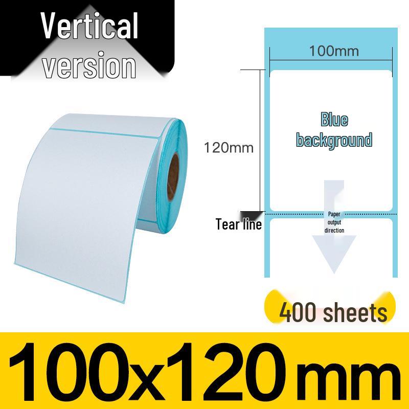 100x100x150mm Three-Proof Self-Adhesive Thermal Label Paper for Barcode Printing