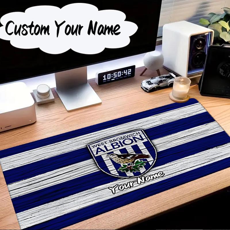 Custom Name Mouse pad Bromwich Albion Mouse Pad Desk Mat, Non-Slip Rubber Backer Pad For Computer Notebook Gaming Mouse Pad Birthday Gift