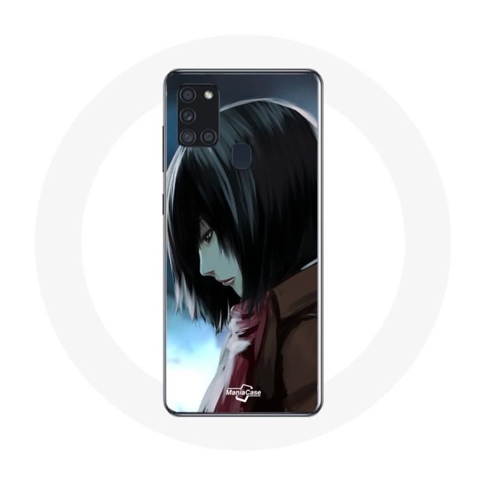 Case for Samsung Galaxy A21S Mikasa Ackerman Attack On Titan Manga Anime