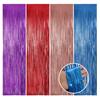 Yousheng 3Pcs Rain Curtain 1 X 2.5m Sparkling Foil Fringe Backdrop Set Tassel Background Curtains Weddings Photo Booth Props Party Decoration