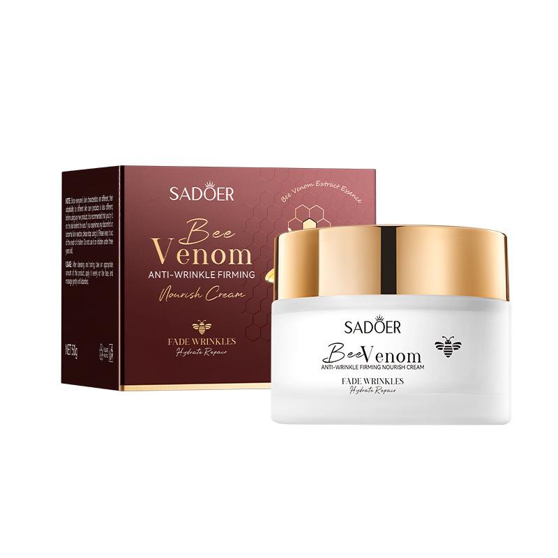 New Bee Venom Anti-aging Face Cream Fade Wrinkle Firming Lifting Facial Cream Forehead Wrinkle Removal Moisturizing Skincare 50g
