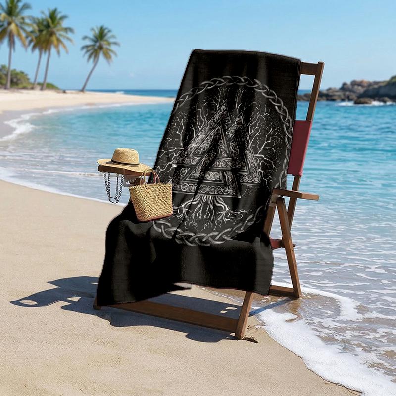 Mythology Valhalla Fashion Beach Towel: Ideal for Summer Adventures Soft, absorbent and quick drying suitable for swimming and bathing