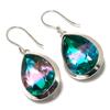 Bi-Color Tourmaline Gemstone 925 Sterling Silver Gift Jewelry Earring 1.77"