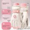 Sanrio Hello Kitty Women's Winter Ski Gloves - Thick Fleece, Warm Cotton, Touchscreen Compatible, Ideal for Riding & Cycling