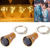 1PC 1.5M Solar Cork Wine Bottle Stopper Copper Wire String Lights  Lamps