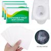 50PCS Disposable Toilet Seat Cover Portable Travel Camping Hotel Toilet Seat Pads Soluble Water Bathroom Toilet Mat Paper