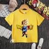 100 Cotton Tshirt Suitable for Teenagers A Casual Top with Dragon Ball Style Patterns for Children and Girls