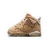 Детские кроссовки Travis Scott x Air 6 Retro TD British Khaki Tan Sail Ярко-Малиновые DH0692-200