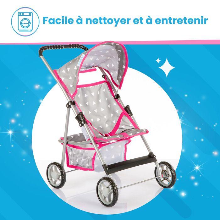Poussette Pour Poupée Pliable Légère Avec Capote, Roues En Mousse Et Cadre Alu Kinderplay (KP0280S)