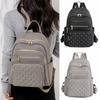 Large Capacity Fashion Solid Color Double Shoulder Bag Female Travel Leisure Backpack Student School Bag