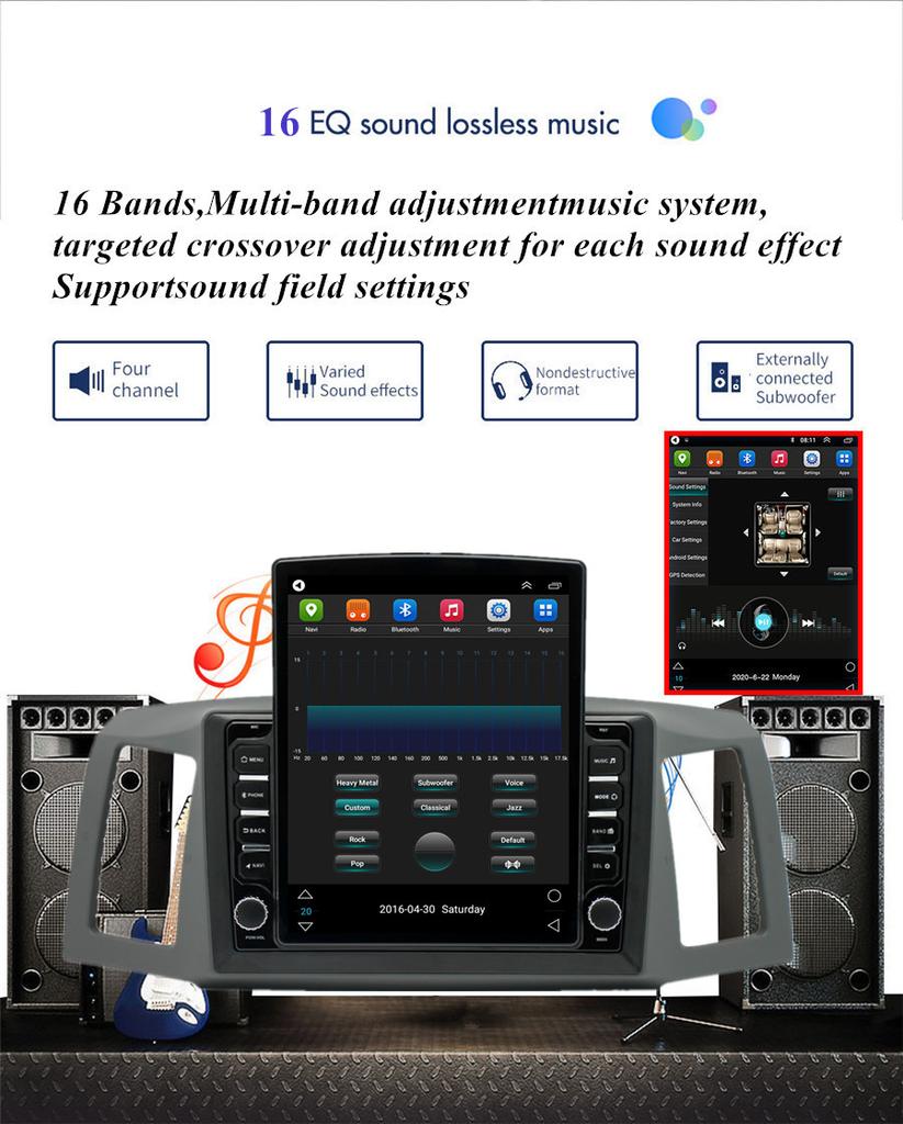 Android 11 Головное устройство для Jeep Grand Cherokee Модель A 2004-2007