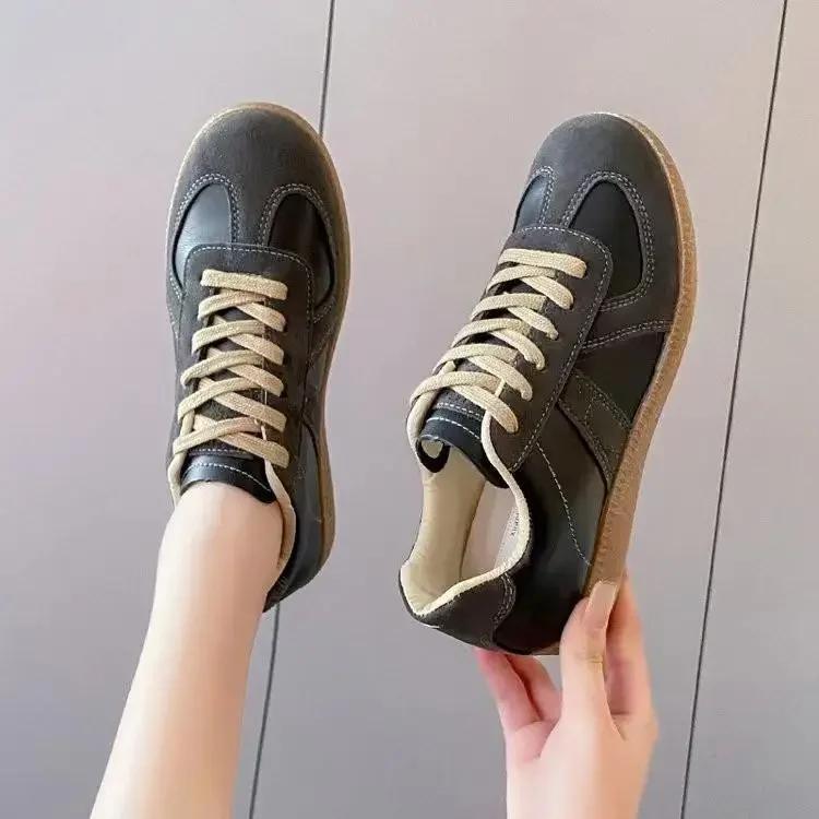 Роскошные женские кроссовки, новые женские кроссовки из натуральной кожи, повседневная весенняя обувь на плоской подошве, женские Zapatillas De Mujer