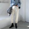 Летние женские тонкие широкие джинсы с высокой талией, прямые свободные брюки в корейском стиле