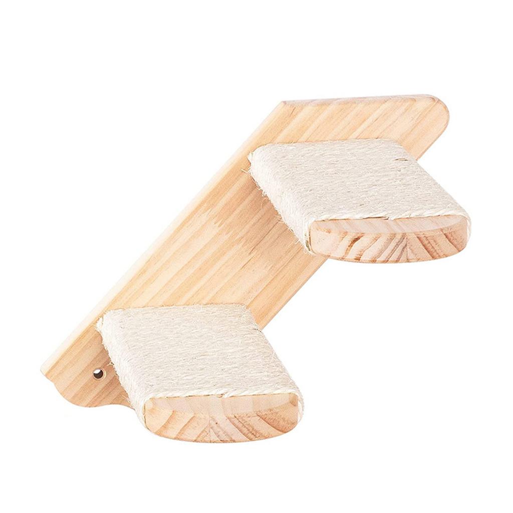 Cat Climbing Shelf Wall Mounted Steps Cat Stairway with Sisal Scratching Shelf for Cats Perch Platform Supplies