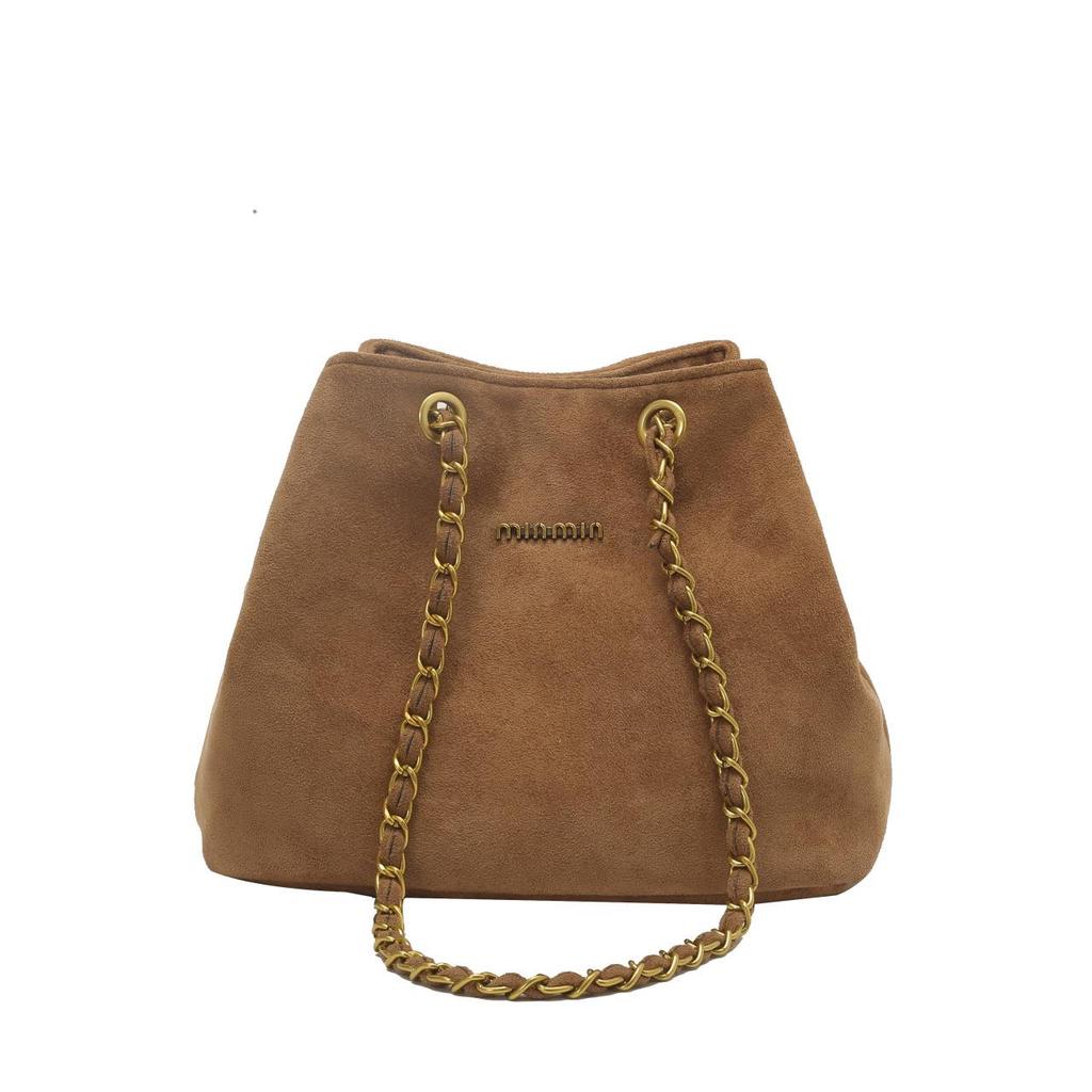 2025 Fashion Suede Retro Shoulder Bag - Versatile Autumn/Winter Chain Underarm Bucket Bag