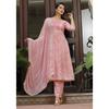 Women Embroidered Anarkali Kurti Bottom Dupatta Set Indian Pakistani Party Wear VF-20163a