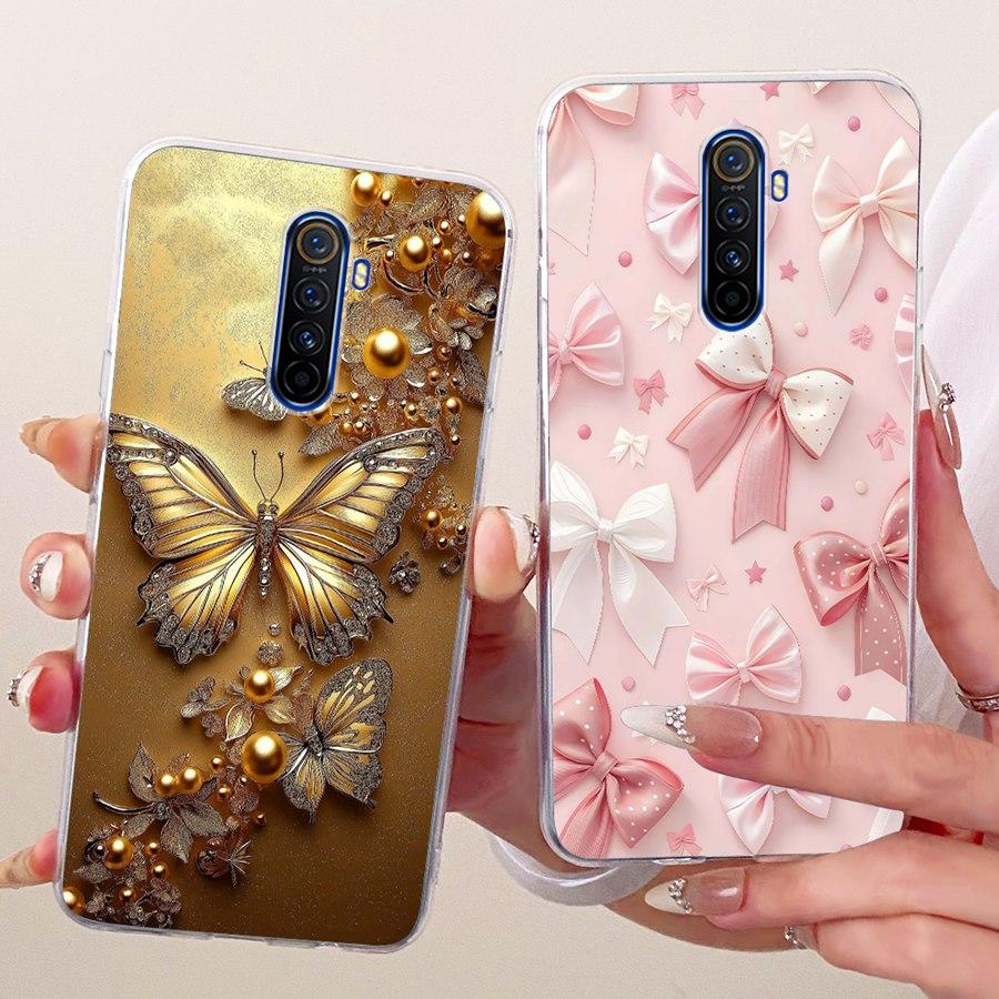 Чехол для Realme X2 Pro Мягкий силиконовый ТПУ Защитный Чехол для телефона с рисунком бабочки Для RealmeX2 X 2T X 2Pro Oppo K5 Чехол