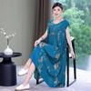 New Hot Fashion Casual 2024 Summer Dress For Women Print Loose O-Neck Cotton Women Clothing Dresses Plus Size