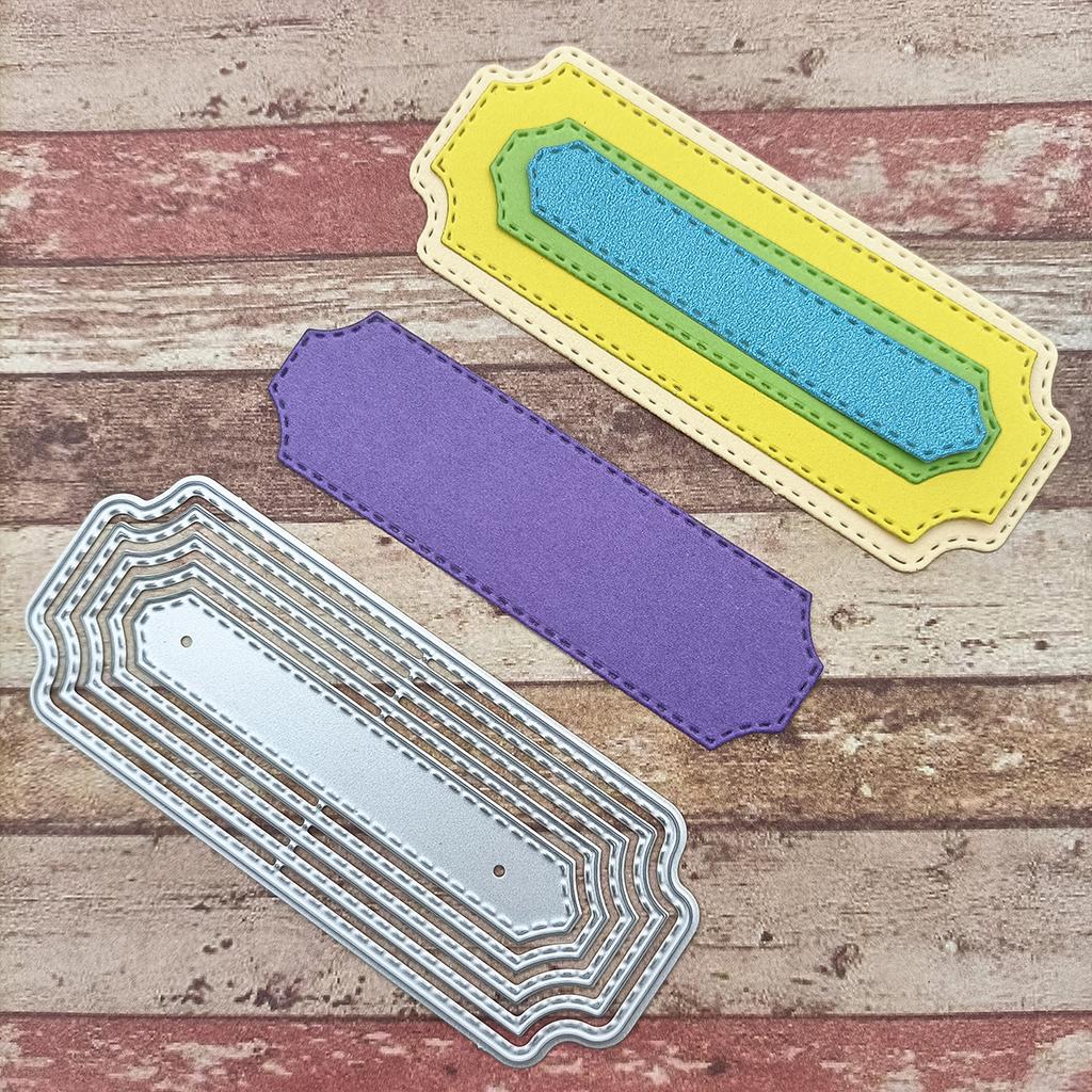 Металлические штампы Тиснение Бумажные штампы Теги Форма Вырубные штампы Карточки DIY Шаблоны для резки для альбомной бумаги для скрапбукинга