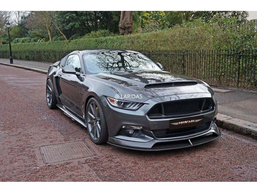 15-17 Ford Mustang Карбоновый передний сплиттер обвес