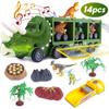 Children's Dinosaur Toy Truck Children's Dinosaur Toy Set with Light and Sound Dinosaur Transporter Toy