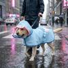 With D-ring Dog Hooded Raincoat Adjustable Pet Poncho Protective Dog Rain Cloak  Travel