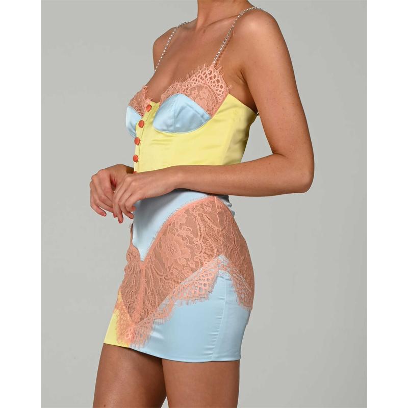 Элегантное облегающее сексуальное женское платье для женщин, летние кружевные лоскутные мини-платья для вечеринок, женский халат Femme Ladies Vestidos Mujer