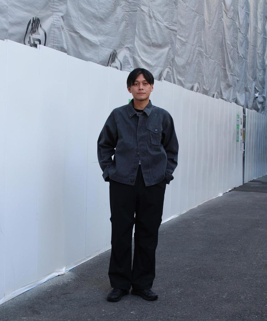 Snow Peak Sulfur Dyed Fade Coverall Outer Jacket for Men and XL JK-26SU015 Women, CHARCOAL,