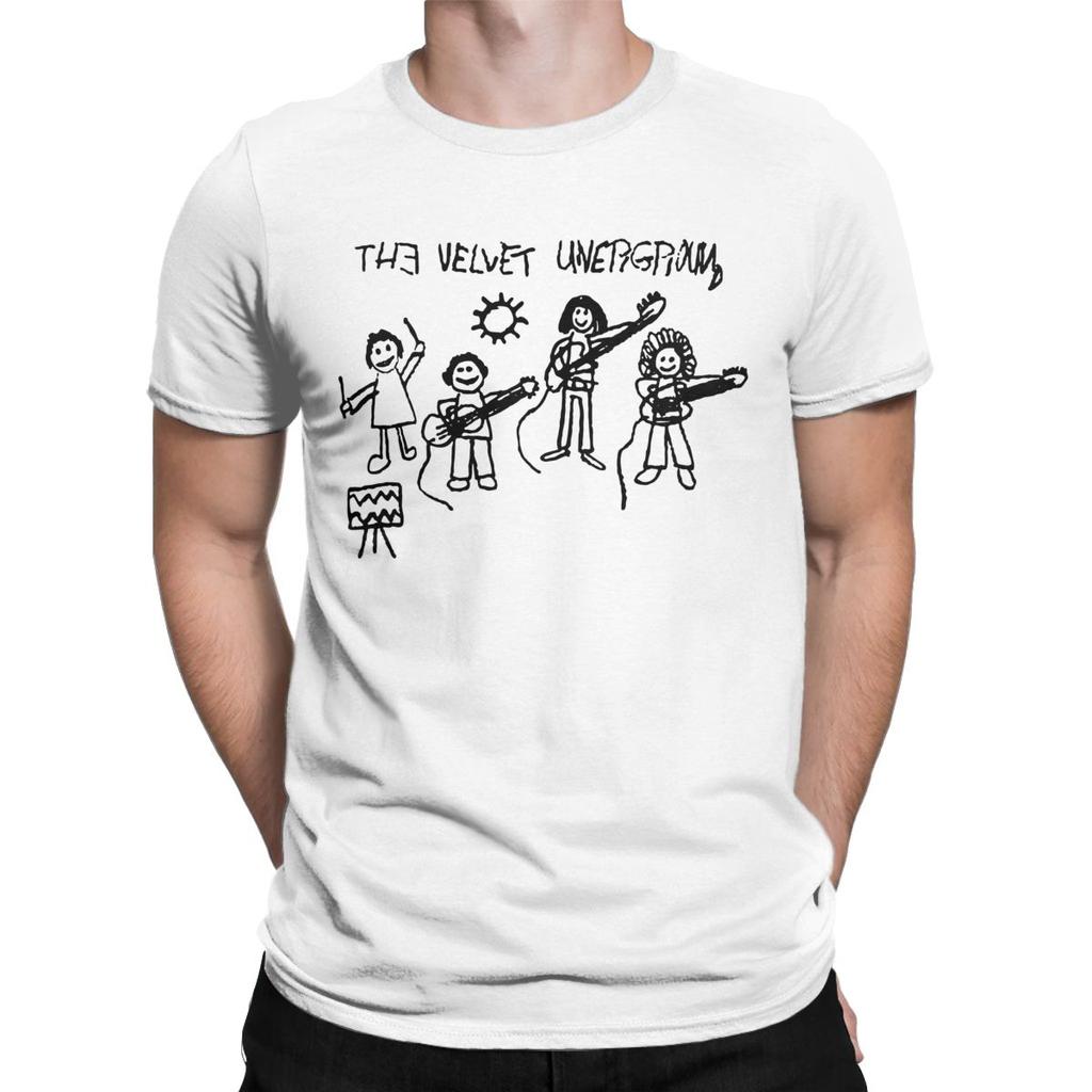 Футболка Velvet Underground для мужчин, забавные футболки из чистого хлопка с круглым вырезом и коротким рукавом, топы больших размеров