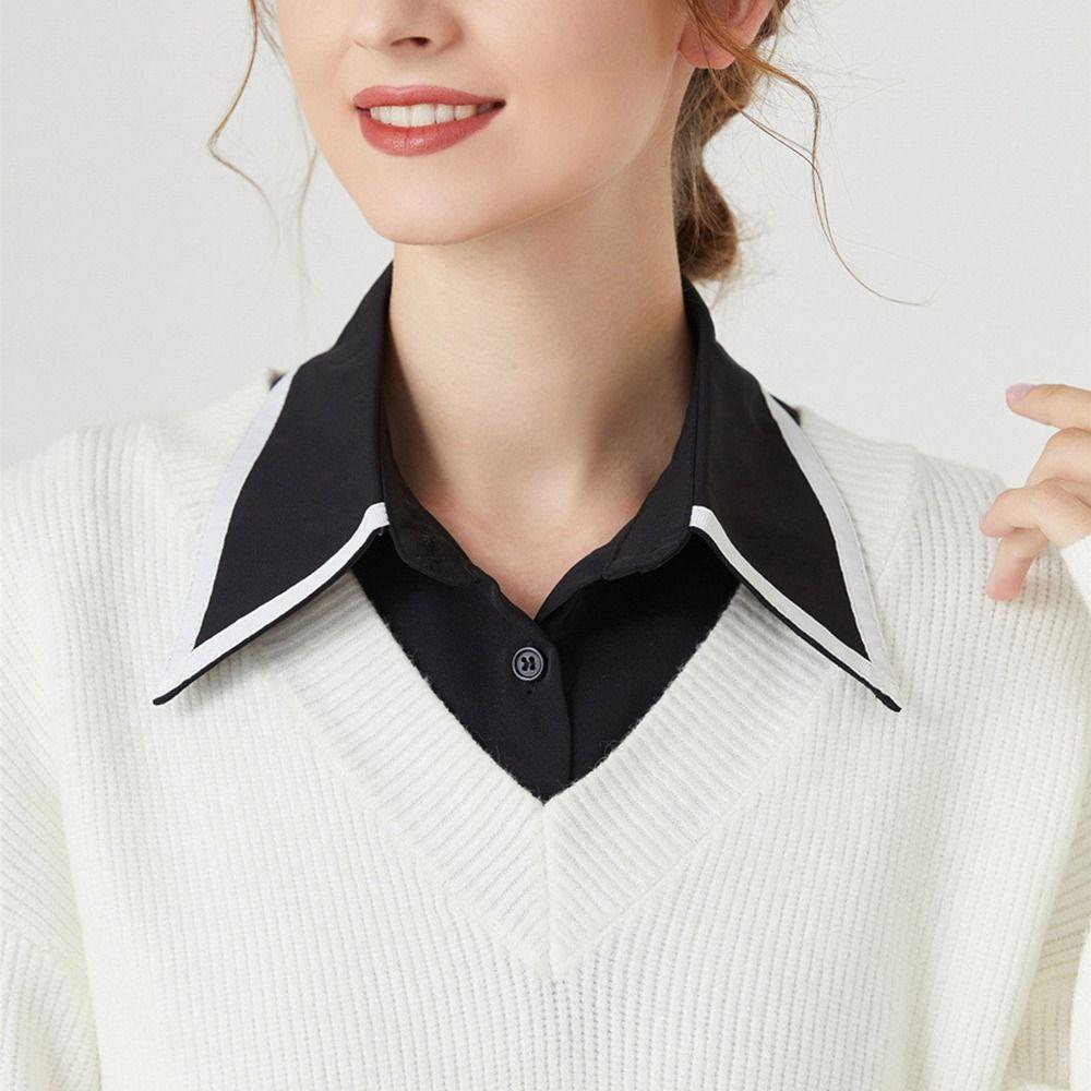 Vintage Classic Detachable Blouse False Collar Clothes Accessories Shirt Fake Collar Lapel