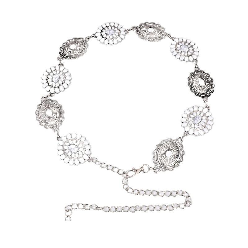 High-end Women's Waist Chain Inlaid with Fashionable Heavy Industry Metal Waist Chain