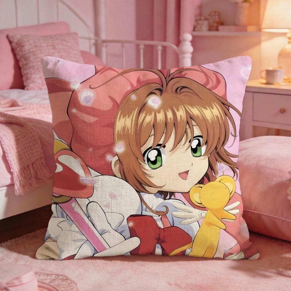CCardcaptor SakuraS Anime Cushion Cover Premium Comfort Reversible Pillow Cove Two In One Design For Any Room Car Interior