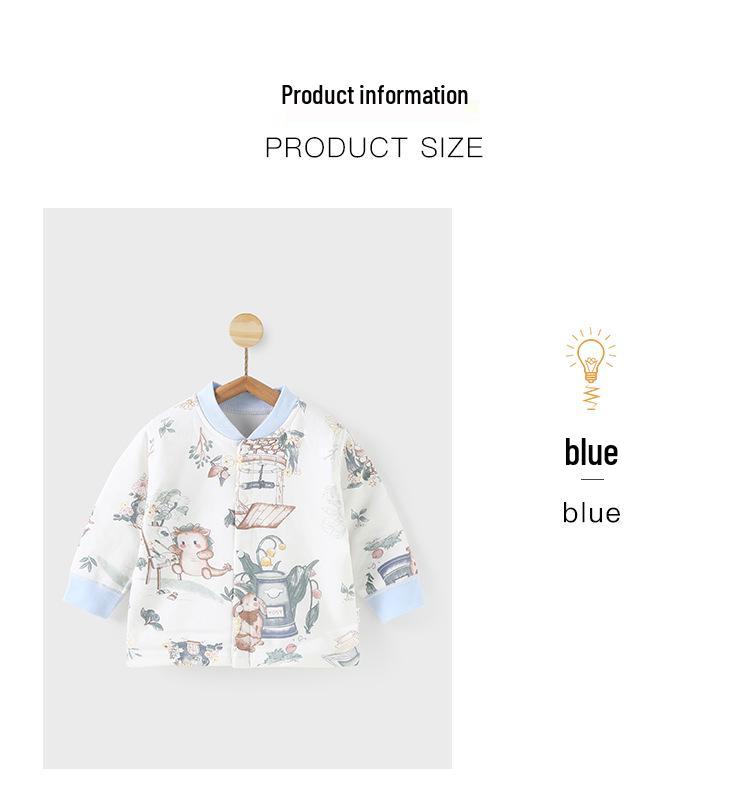 Унисекс детское хлопковое пальто: Тонкая утепленная зимняя куртка, теплый кардиган на подкладке для малышей, 40 г