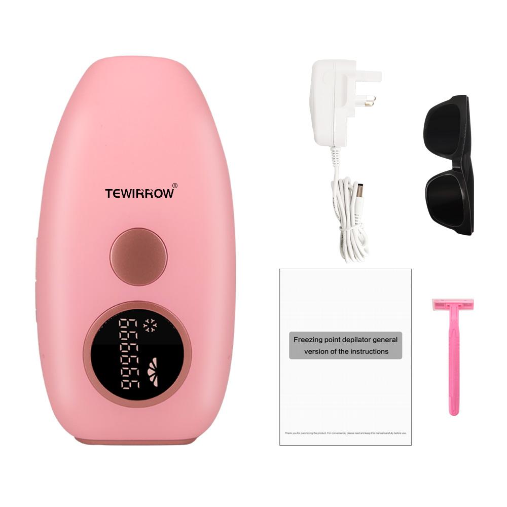 Удаление волос IPL с системой окружающего охлаждения на 360 °. Перманентное средство для удаления волос, безболезненное домашнее использование, 999999 вспышек для лица, подмышек, ног, линии бикини.